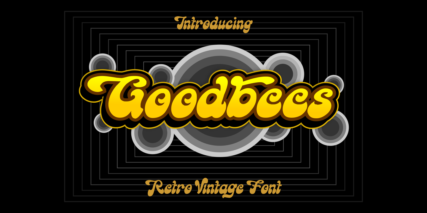 Ejemplo de fuente Goodbees #1